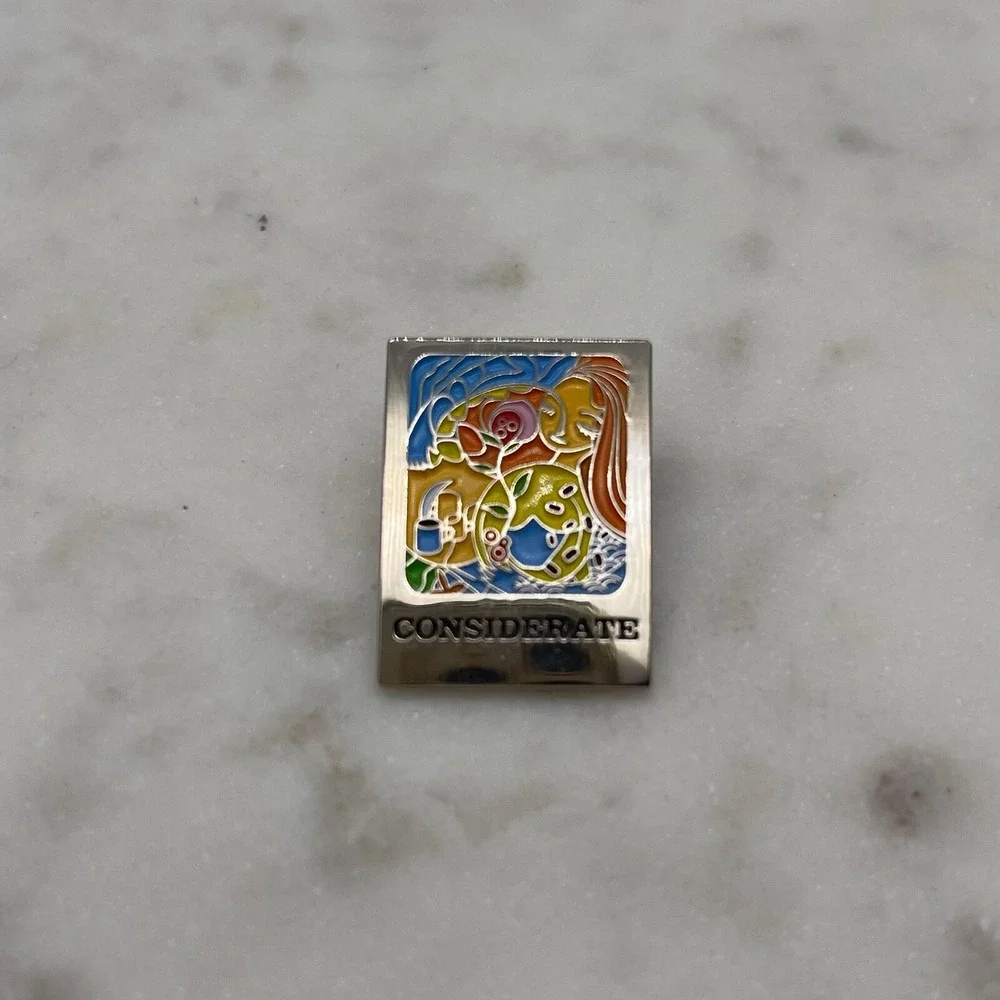 Starbucks Coffee Employee Pin‎ - CONSIDERATE - 2004 Green Apron Awards RARE